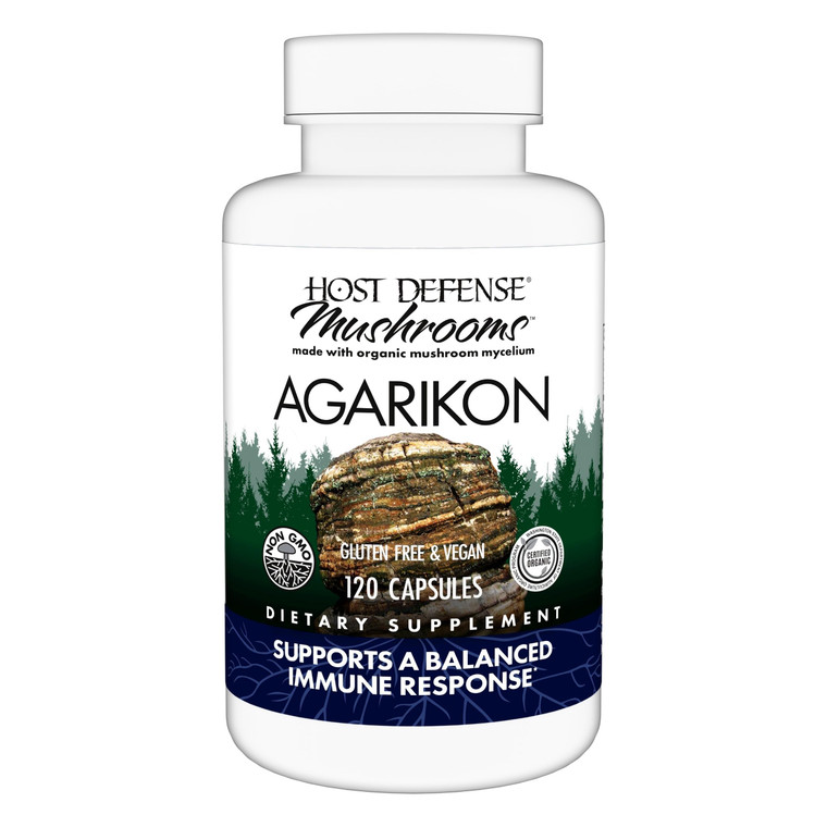 Host Defense Agarikon Capsules - Immune System Support Supplement - Mushroom Supplement to Aid Immune Functions & Cell Strength - Herbal Dietary Supp