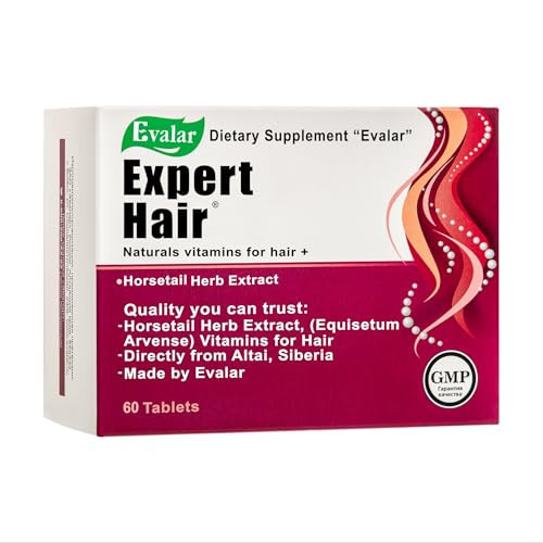 Evalar Expert Hair Horsetail Herb Equisetum Arvense Extract Siberian Altai w Vitamins 60 Tabs