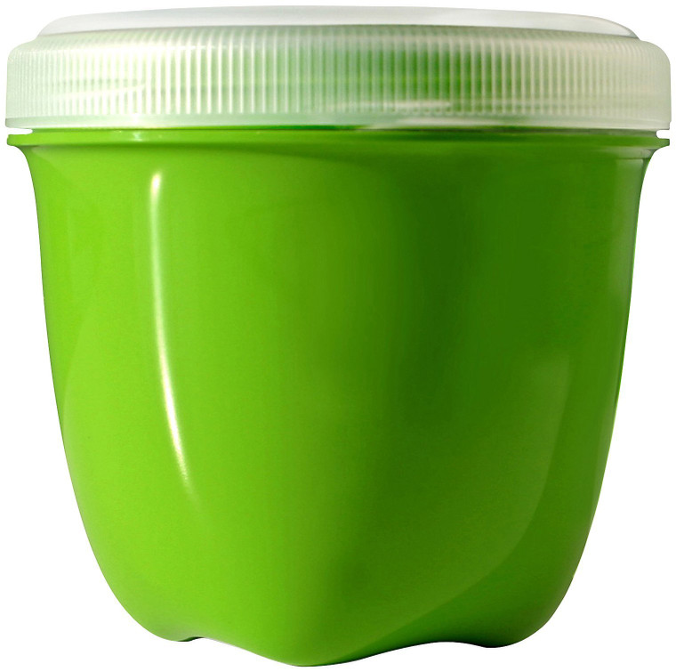 Preserve Food Storage Container, 8 Ounce/Mini, Made from Recycled Plastic, Apple Green