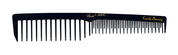 Black Space Tooth Comb #6000 For barber salon hairstyling, cutting