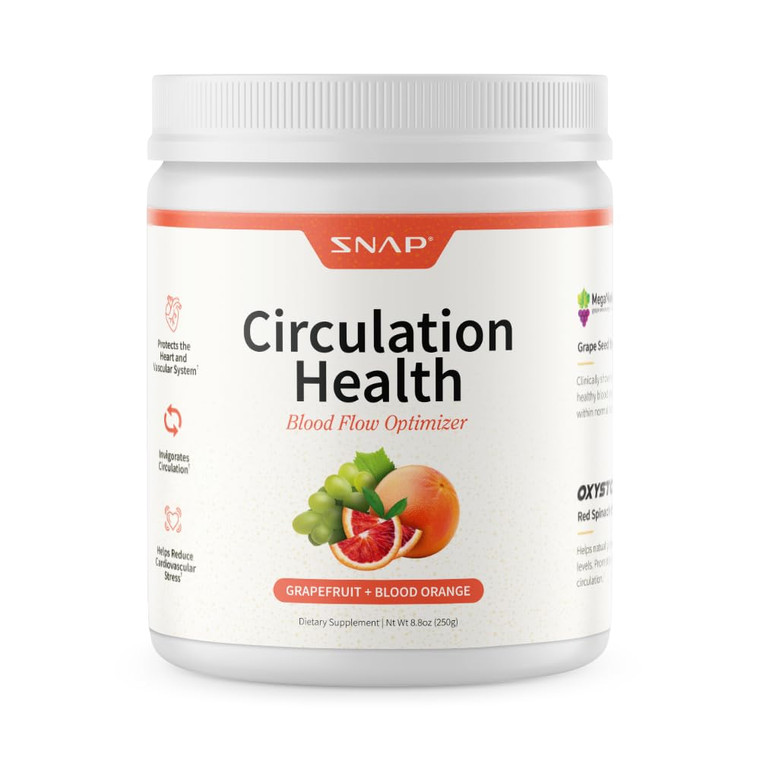Snap Supplements Circulation Health, Blood Circulation Supplements to Support Healthy Blood Flow and Circulation, 250g