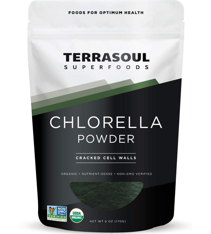 Terrasoul Superfoods Organic Chlorella Powder (Cracked Cell Walls), 6 Ounces