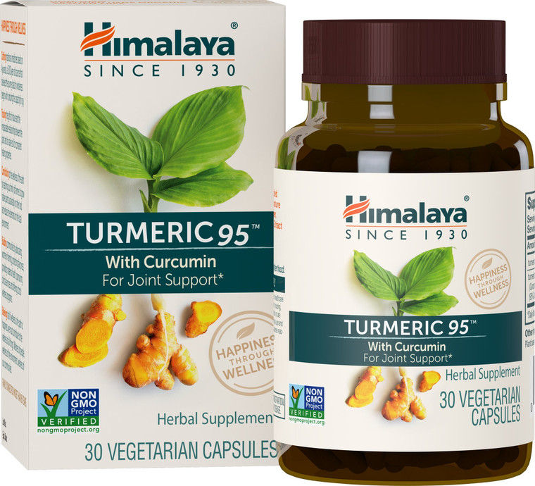 Himalaya Turmeric 95 - Herbal Supplement with Turmeric Curcumin for Joint Support and Mobility, 95% Curcuminoids - Vegan, Non-GMO, Gluten Free, 600 m