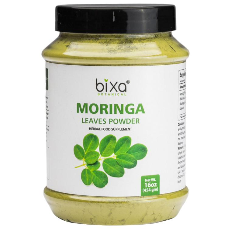 bixa BOTANICAL Moringa Powder (Organic Moringa Oleifera - 100% Pure Moringa Leaf/Drum Stick Shigru) | Perfect for Drinks, Tea,Smoothies & Recipes - 7