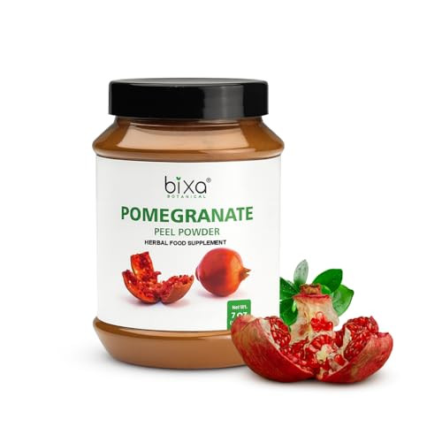 bixa BOTANICAL Pomegranate Peel Powder | Herbal Tea, Skincare & DIY Beauty | Punica Granatum, Ayurvedic Herbal Supplement | Gluten Free, Non-GMO, Ste
