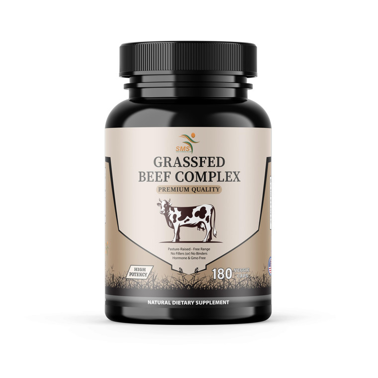 Beef Organ Supplement - Grass Fed & Pasture Raised - Total Body Wellness & Performance, Organ Complex with 3000mg of Desiccated Beef Liver, Heart, Ki