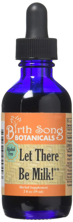 Birth Song Botanicals Let There Be Milk! Herbal Breastfeeding Tincture to Support Breast Milk Supply* for Lactating and Pumping Moms with Fenugreek a