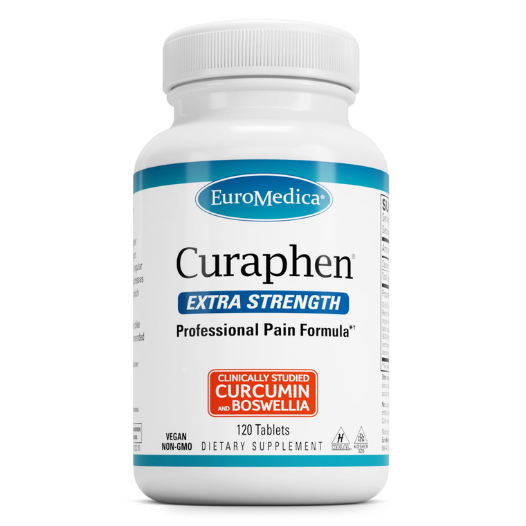 EuroMedica Curaphen Extra Strength - Curcumin & Boswellia Supplement for Healthy Circulation Support - Turmeric Supplement to Support Joints, Muscle