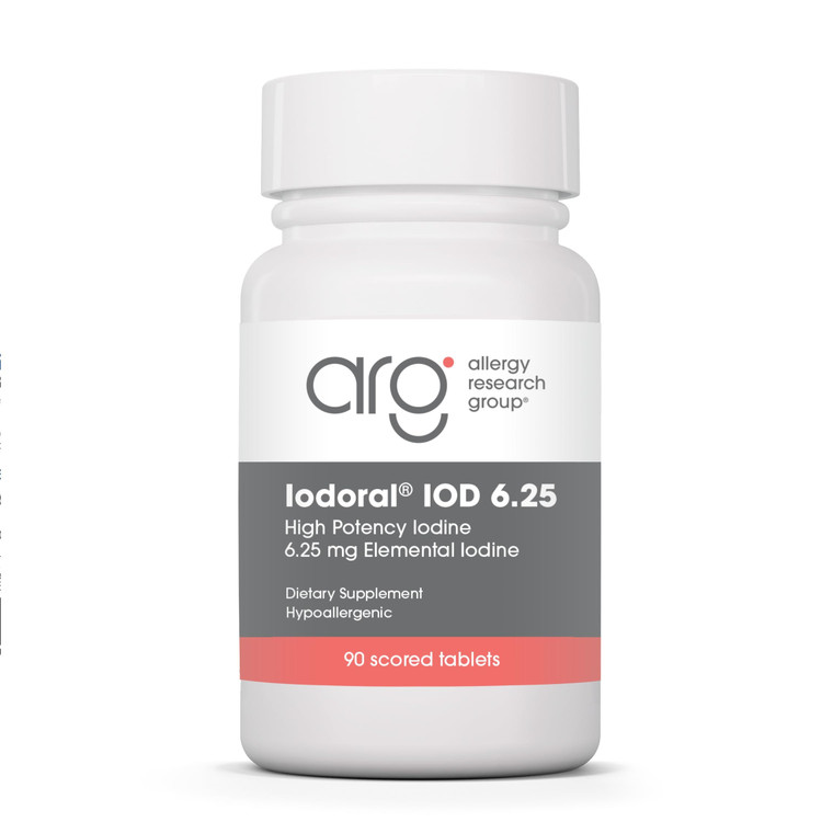 ARG Optimox Iodoral 6.25 mg - Iodine & Potassium Iodide Supplement for Thyroid & Metabolic Balance Support - Free of Soy & Gluten - 90 Servings - 90