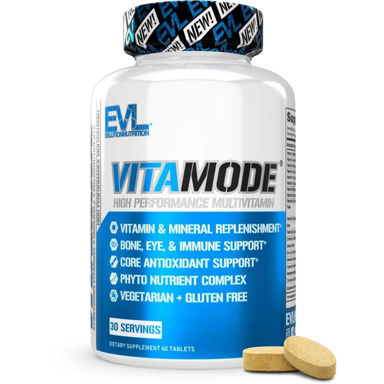 EVL Advanced Daily Multivitamin - Men's Multivitamin with Essential Minerals Phytonutrient Complex and VitaMode Active Mens Vitamins for Energy with