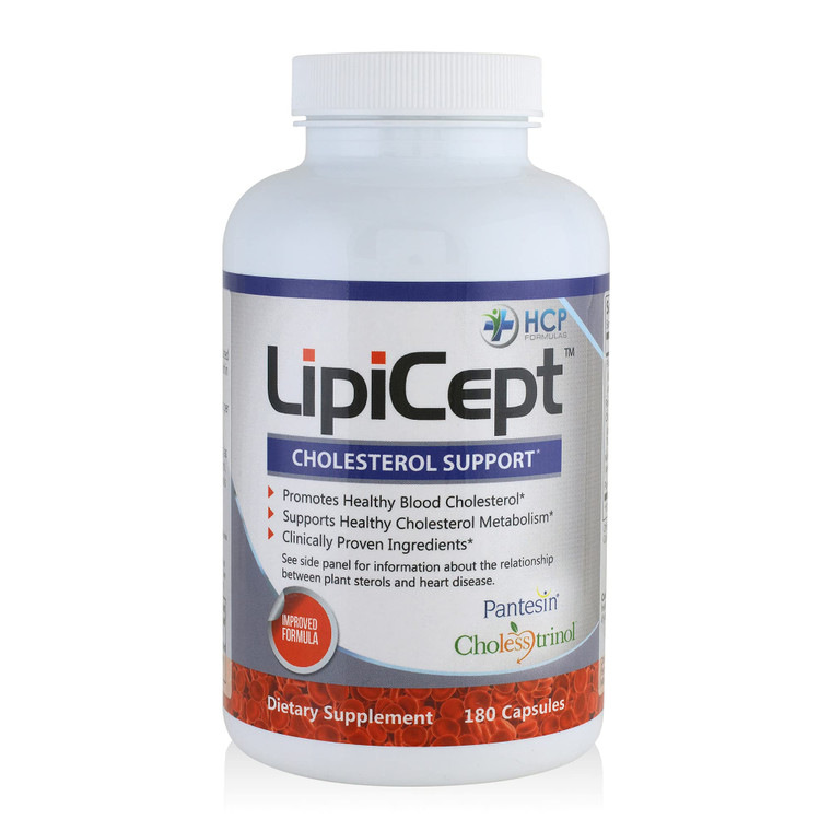 HCP Formulas - LipiCept - Natural Cholesterol Support Formula with Plant Sterols - Maintain Healthy Cholesterol Levels Already Within a Normal Range