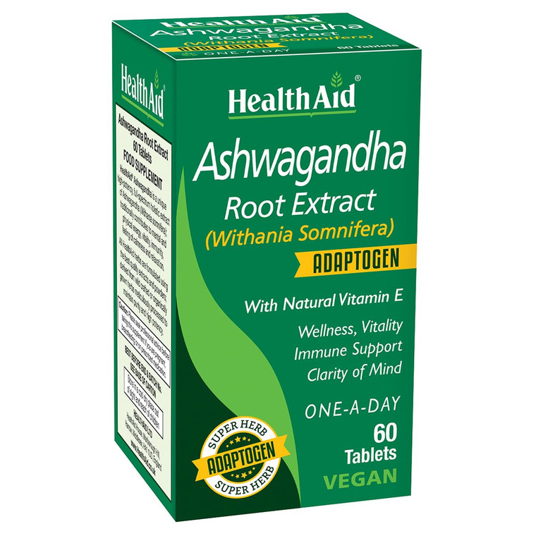 HealthAid Ashwagandha 350?mg (15:1 Root Extract)  Standardized Vegan Adaptogen Supplement for Stress Response, Focus, Energy & Restful Sleep | Once-