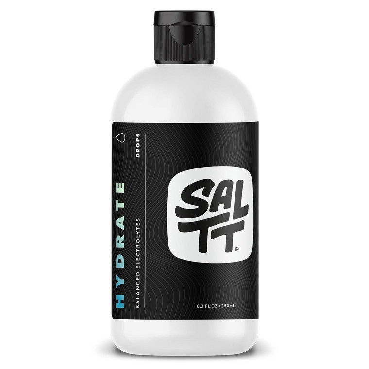 SALTT - Hydrate (8.3 oz) - Electrolytes Drops - Energy Boost - Sodium, Potassium, Magnesium, Zinc, Copper - Unflavored - Ultra Low Carb - Zero Sugar,