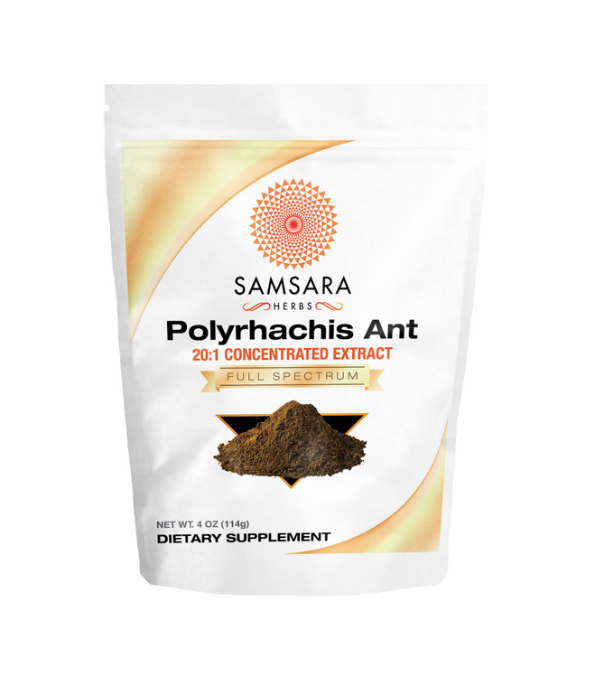 Samsara Herbs Polyrhachis Black Ant Extract Powder - 20:1 Concentrated Extract (4oz/114g)