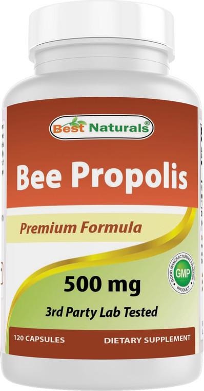 Best Naturals Bee Propolis 500 mg 120 Capsules