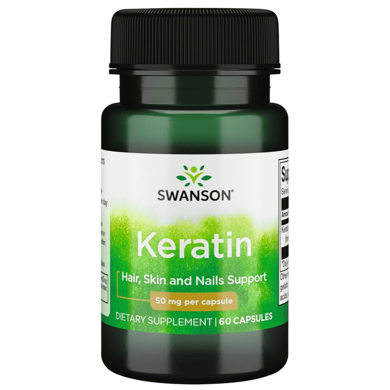 Swanson Keratin (from Tibetan Wool) - Natural Supplement Promoting Healthy Joints, Hair, Skin & Nails - Helps Nourish Healthy Connective Tissues - (6