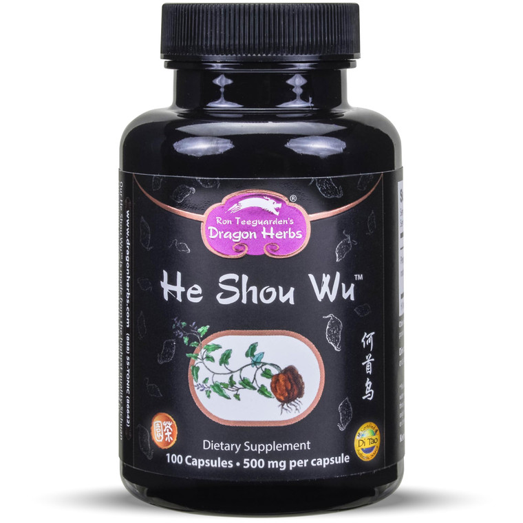 Dragon Herbs He Shou Wu | Prepared He Shou Wu Supplement to Support Energy, Mood, Immune Support, Healthy Aging, Hair | All Natural Ingredients, Non-