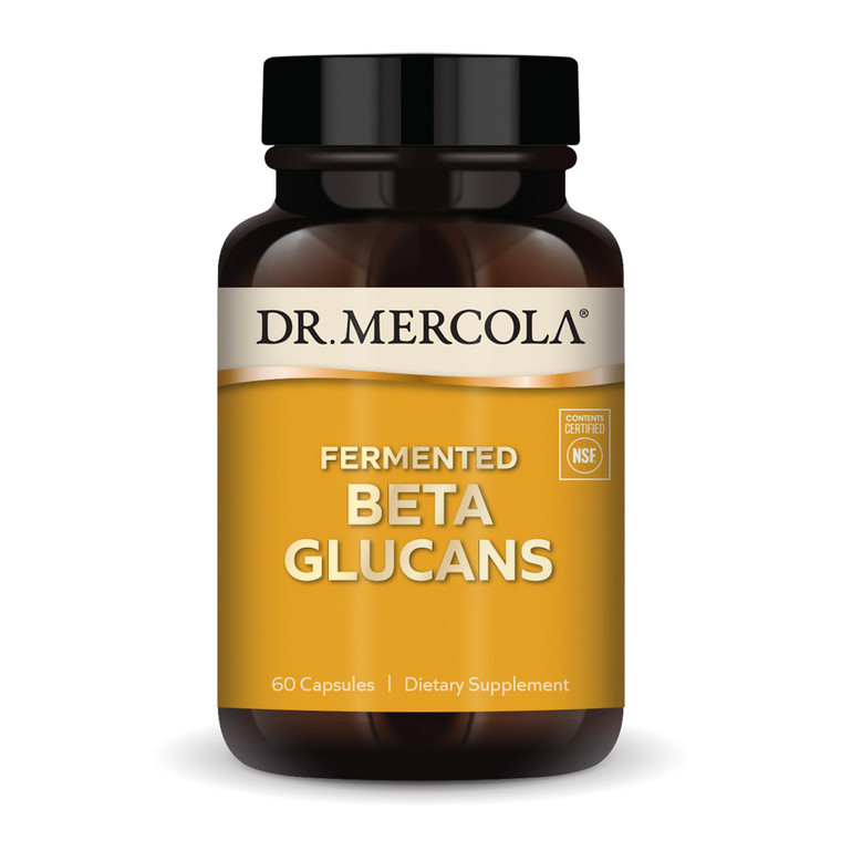 Dr. Mercola Fermented Beta Glucans - Immune System Support - Beta-1,3-Glucan & EpiCor Yeast Fermentate - Vegetarian - Non-Dairy - Gluten-Free - 60 Ca