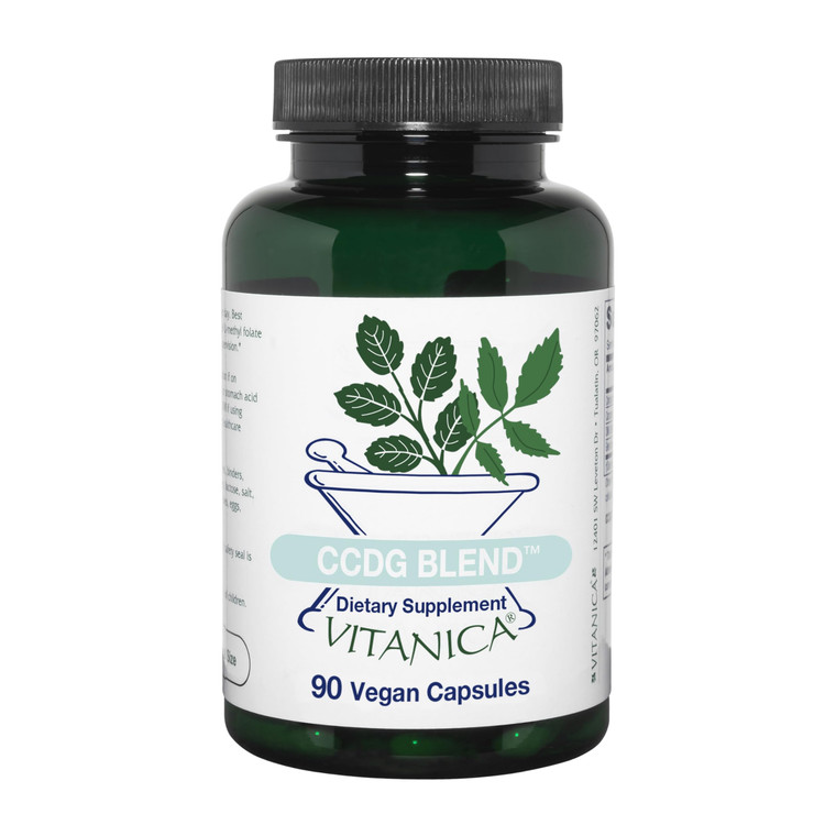 Vitanica CCDG Blend, Immune Support, DIM Supplement 200mg, Turkey Tail Mushroom, Turmeric, Green Tea, Vegan, 90 Capsules