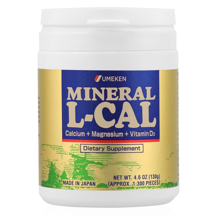 Umeken Mineral L-Cal Calcium with Vitamin D3, 2 Month Supply, Water Soluble Ball Format with Magnesium & Minerals, Fast Absorbing Calcium Magnesium D
