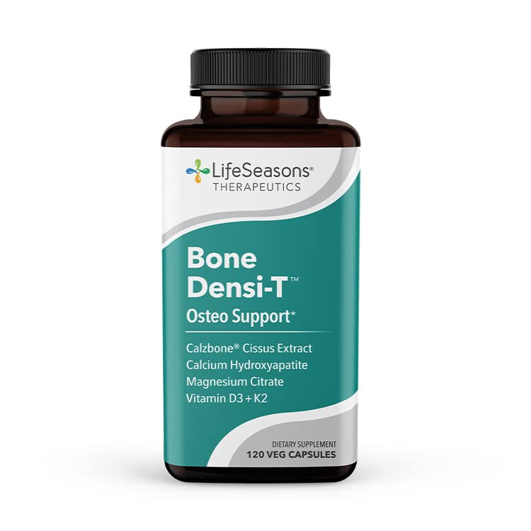LifeSeasons Bone Densi-T - Osteo & Calcium Support - Bone Mineral Density, Pliability & Healing - Skeletal Strength & Tissue Production - Calcium, Ma