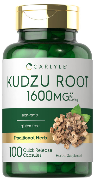 Carlyle Kudzu Root | 100 Extract Capsules | Non-GMO and Gluten Free Formula | Traditional Herbal Supplement