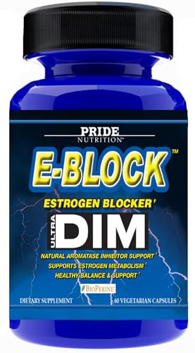 Pride Nutrition E-Block DIM Supplement 700MG Extra Strength Estrogen Blocker | Hormone Balance for Men and Women | M e n o p a u s e, Acne, Hot Flash