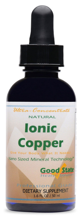 Good State Copper Supplements Ultra Concentrated Liquid | Optimal Absorption Nano-Ionic Copper Supplement for Essential Health Support | 100 Servings
