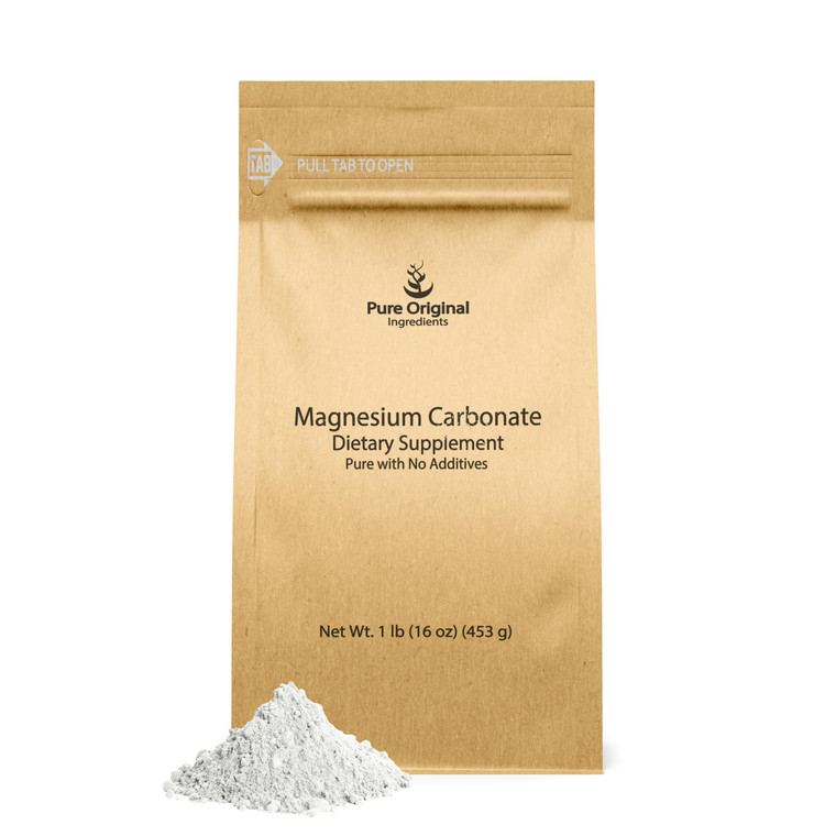 Pure Original Ingredients Magnesium Carbonate (1 lb) Magnesium Supplement, Non-GMO, Multi-Purpose