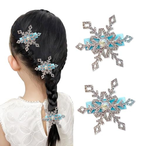 Snowflake Hair Clips for Girls Christmas Hair Accessories Hair Barrettes for Hair Styling Hairpin (B)
