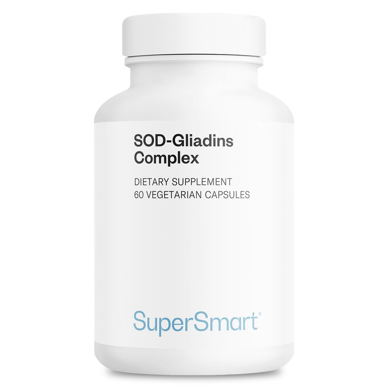 Supersmart - SOD Gliadins Complex (Superoxide Dismutase Supplement) 500mg per Day - Melon Extract - Super Antioxidant Enzymes | Active & Slow Release