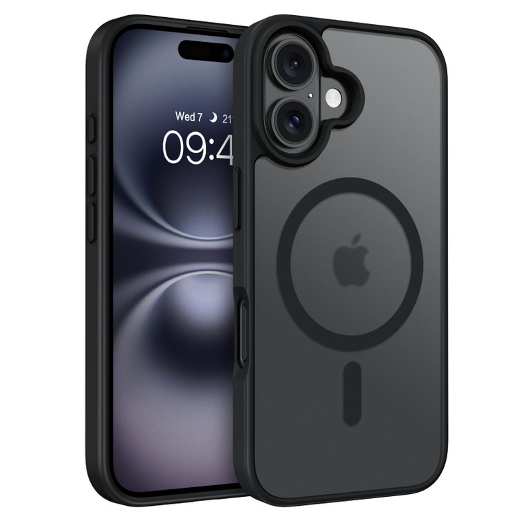 GaoBao Magnetic for iPhone 16 Plus Case, Compatible with Magsafe, Slim Fit Shockproof Translucent Matte Protective Women Men Girls Boys Case Cover fo