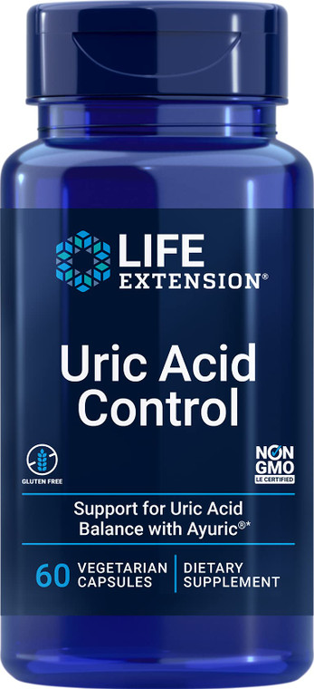 Life Extension Uric Acid Control, 60 Vegetarian Capsules