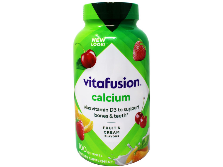 Vitafusion Calcium Adult Gummy Vitamins, 100 Gummy Vitamins