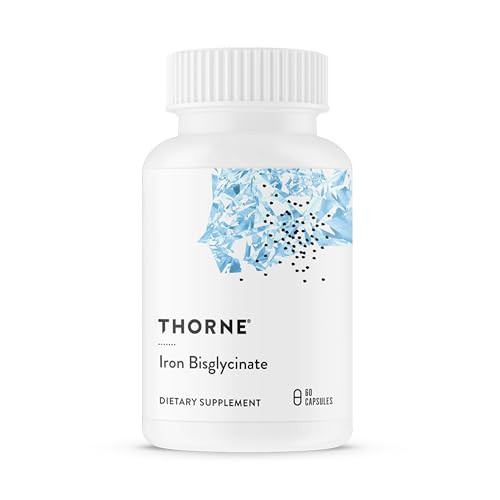 THORNE - Iron Bisglycinate - 25 mg Iron Supplement for Enhanced Absorption Without Gastrointestinal Side Effects* - NSF Certified for Sport - Gluten-