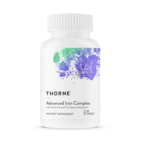 THORNE - Advanced Iron Complex (Formerly Ferrasorb) - Complete Blood Support Formula* - Elemental Iron, Folate, B and C Vitamins for Optimal Absorpti