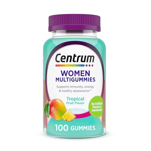 Centrum Womens Multivitamin Gummies, Immune, Energy, Healthy Appearance Support, 100 Count, 50 Day Supply