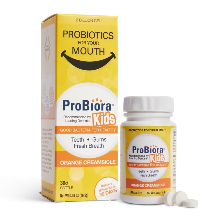 ProBiora Kids Oral-Care Chewable Probiotic Tablets | Probiotic Supplement Designed Specifically for Kids | Healthier Teeth & Gums | Fresher Breath |