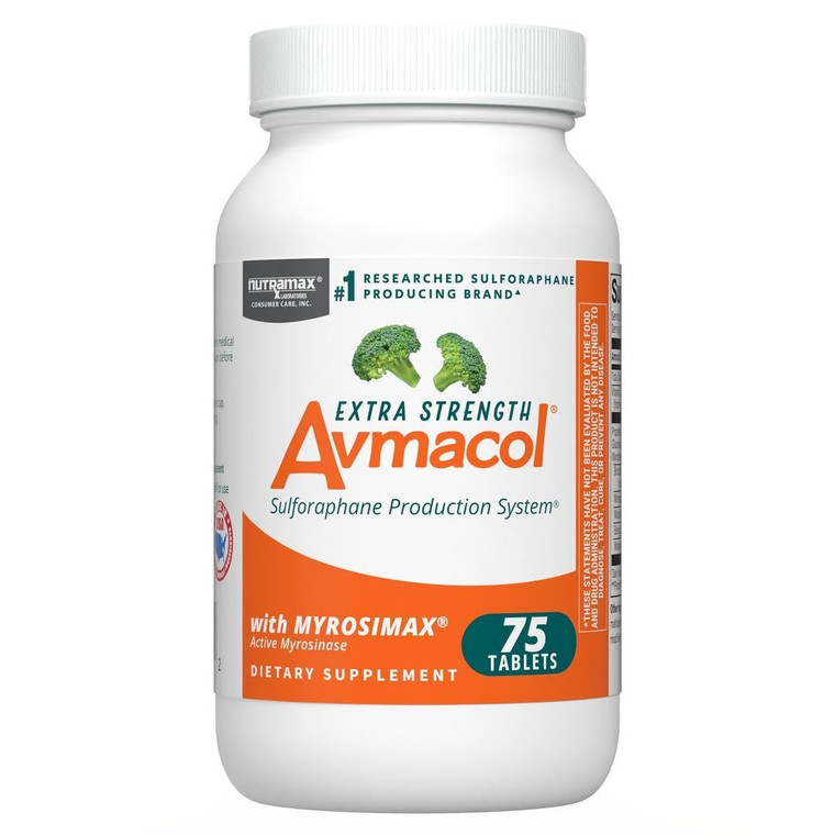 Nutramax Laboratories Avmacol Extra Strength #1 Researched Sulforaphane-Producing Brand for Detoxification with Glucoraphanin and Active Myrosinase,