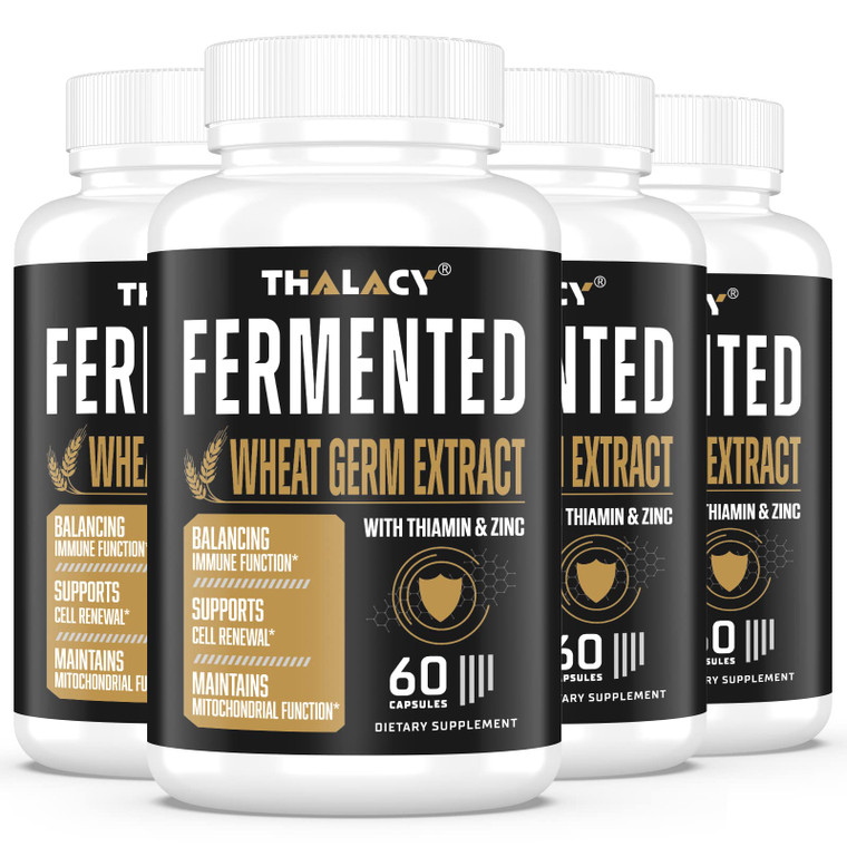 Spermidine Wheat Germ Extract Capsules - 13mg Spermidine Supplements 1300mg Potent Formula with Higher Spermidine Content and Zinc for Healthy Aging,