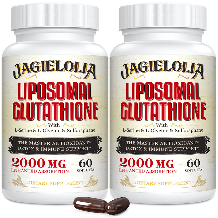 Liposomal Glutathione 2000 mg with L-Serine, L-Glycine & Sulforaphane  Active L-Glutathione Unique Formulation to Enhance Absorption - Master Antiox