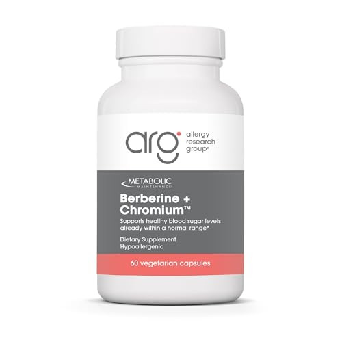 Metabolic Maintenance Berberine + Chromium - Berberine Chromium Supplement for Women and Men, Natural Health Complex for Metabolic Function, 500mg pe