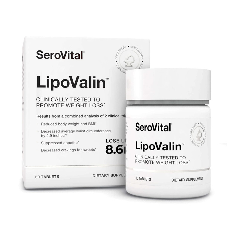 Serovital LipoValin Clinically Validated Weight Loss Pills for Women  Diet Pill, Appetite Suppressant, Stimulant-Free Weight Loss Supplement - 30 Co