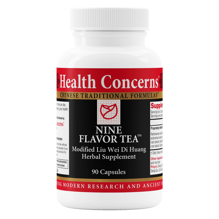 Health Concerns Nine Flavor Tea  Immune Support, Kidney Support & Lymphatic Health  Chinese Herbal Supplement for Oral Health, Night Sweats, Blurre