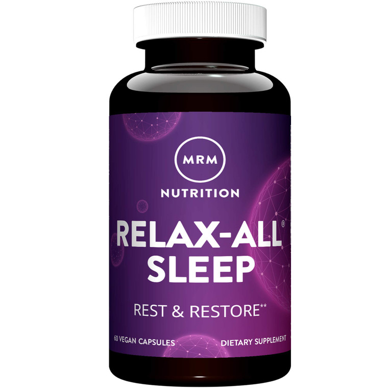 MRM Nutrition Relax-All ® Sleep | Helps You Fall Asleep | Restful + Restorative Sleep | with Melatonin + Ashwagandha| Good Night Sleep Without Feelin