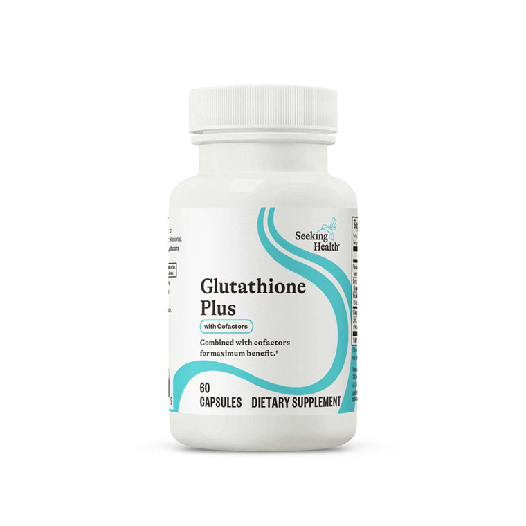 Seeking Health Glutathione Plus, 100 mg S-Acetyl-L Glutathione with Cofactors, Immune and Detoxification Support, Liver Health, Antioxidant and Free