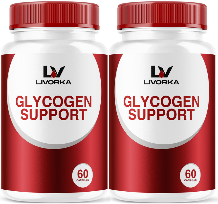 (2 Pack) Glycogen Support Capsules - Official GlycogenSupport Advanced Supplement Pills - Maximum Strength, All Natural Formula Vitamin For Overall H