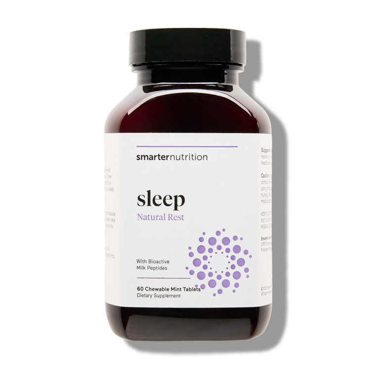 SMARTERNUTRITION Smarter Sleep Melatonin Dissolvable Tablets 4.5 mg + Natural Clinically Proven Lactium® for Sleep & Stress Support - Mint Flavor Mel