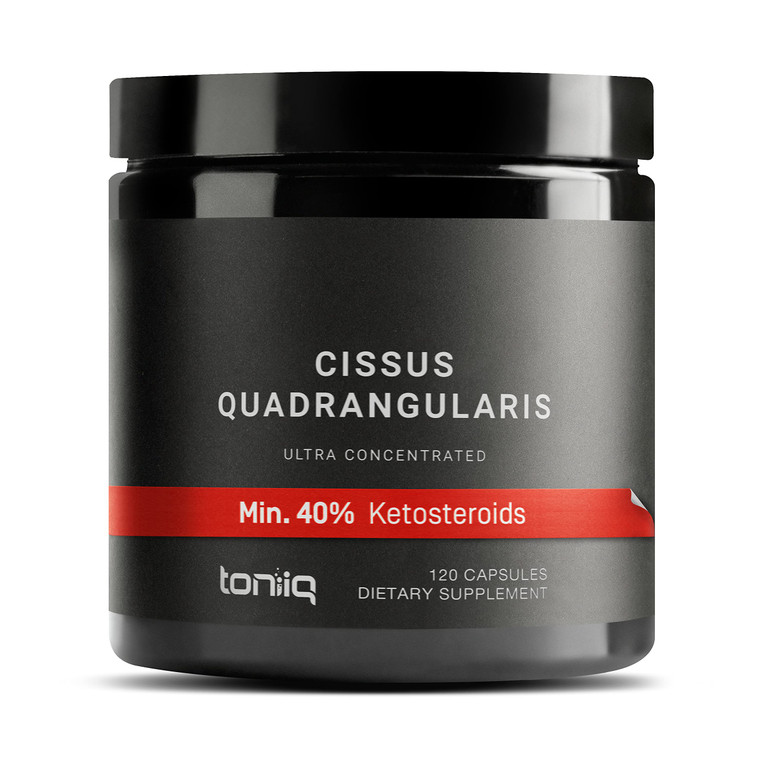 Toniiq Cissus Quadrangularis Capsules - Min. 40% Ketosteroids - Ultra High Strength Tendon and Joint Support Supplement - 1200mg Concentrated Cissus