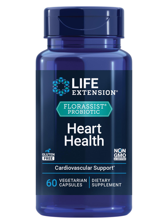 Life Extension FLORASSIST® Probiotic Heart Health, Lactobacillus reuteri 30242, Promotes Heart Health and Already Healthy Cholesterol Levels, Gluten-